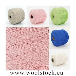 Cotton yarn on cone, Super fine weight, yarn for knitting, weaving and crochet, per 100g