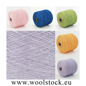 Cotton/Lurex yarn on cone, Super fine weight, yarn for knitting, weaving and crochet, per 100g