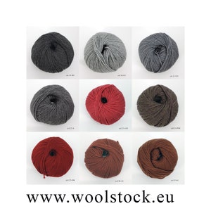 Wool Yak/Merino yarn on skein, bulky weight, yarn for knitting, weaving and crochet, per 100g