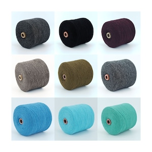 Wool Yak/Merino yarn on cone, lace weight, yarn for knitting, weaving and crochet, per 100g