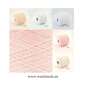 Angora yarn on cone, lace weight, yarn for knitting, weaving and crochet, per 100g