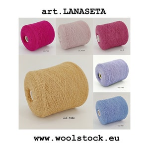 Merino/Silk yarn on cone, lace weight, yarn for knitting, weaving and crochet, per 100g