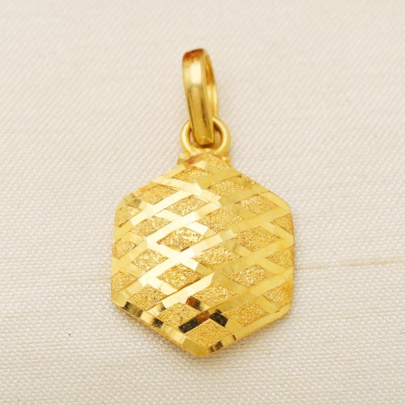 22k Gold Pendant Jewelry, Asian Gold Pendant, 22kt Gold Locket Pendant Valentine Gift, Etsy