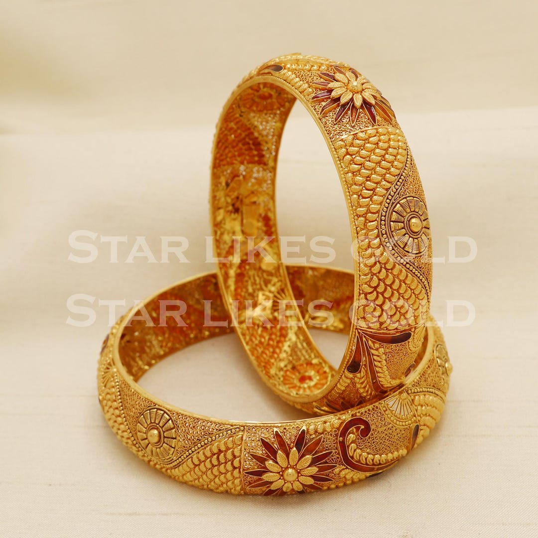 22 Karat 22k Gold Bangle Bracelet Jewelry, PR1599 - Etsy, image size:1080x1080