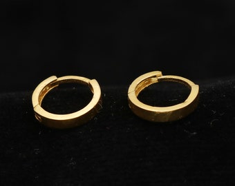 20k Bali Hoop Earring, Handmade 20kt huggie earring hoop indian jewelry,