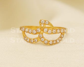 18 karat 18k gold Handmade Ring jewelry