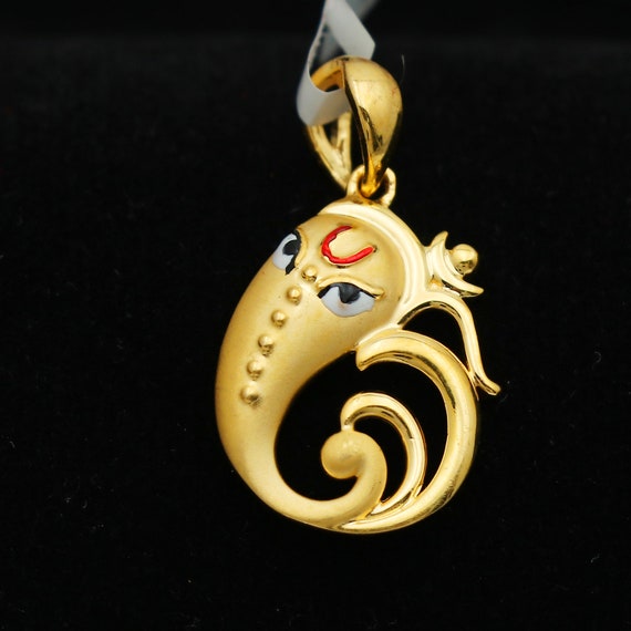 Ganesh Ji Aum Om 22k Gold Pendant Jewelry Hindu God Jewelry