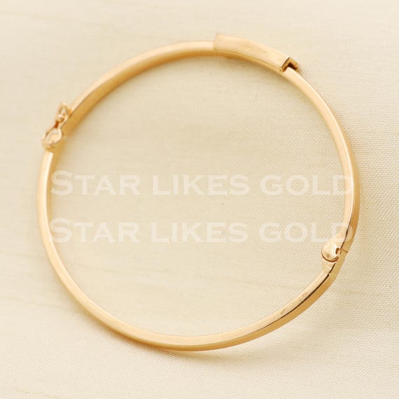 アクセサリー K18 gold bangle 18 Karat 18k Gold Bangle Bracelet Jewelry, PR1407 - Etsy
