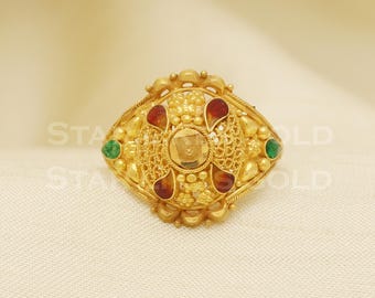 18 karat 18k gold Handmade Ring jewelry