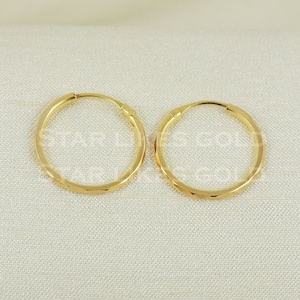 18 karat 18k gold bali hoop earrings jewelry
