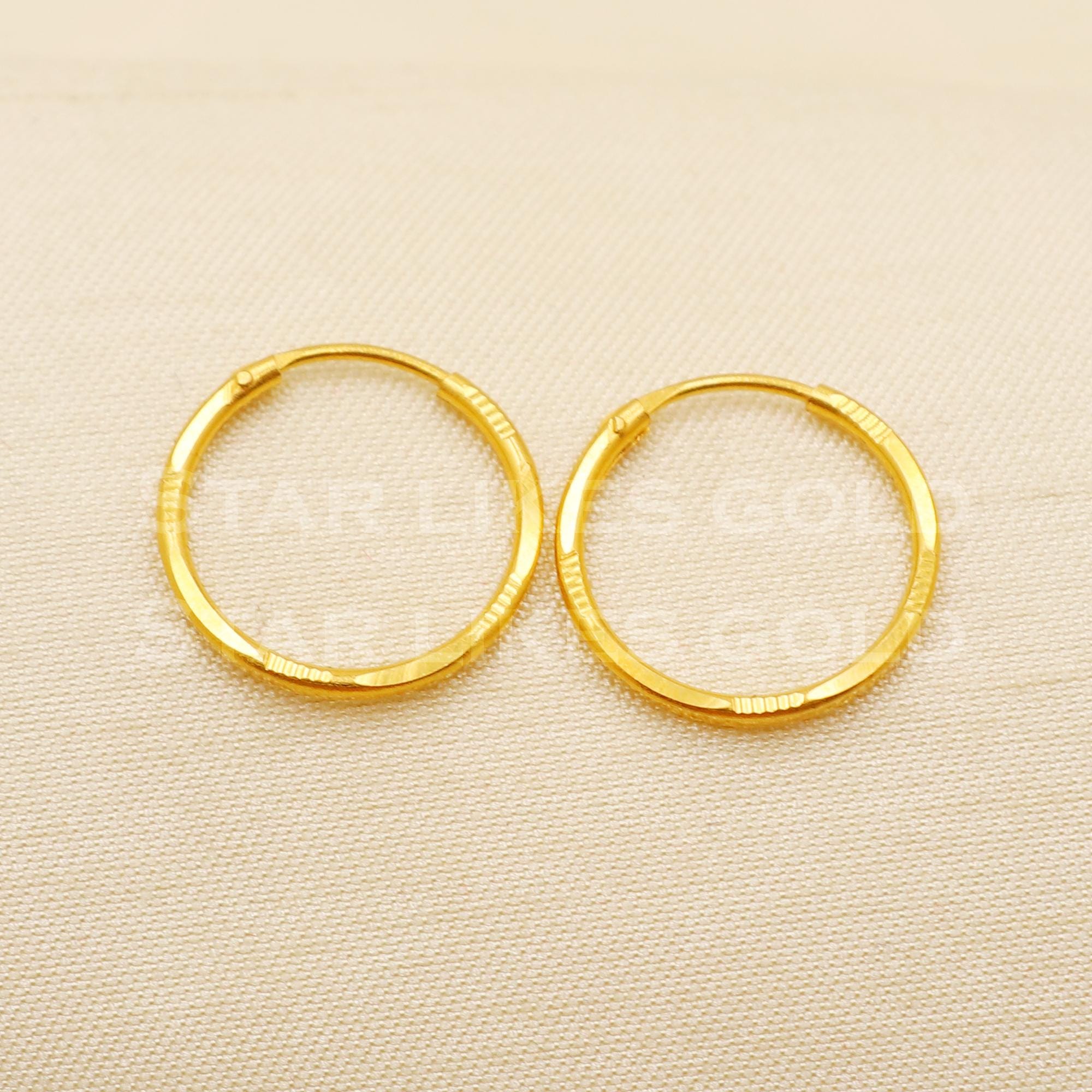 Hollow Ball Stud & Hoop Earrings Set 14K Yellow Gold | Kay