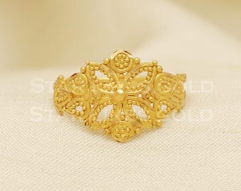 18 karat 18k gold Handmade Ring jewelry