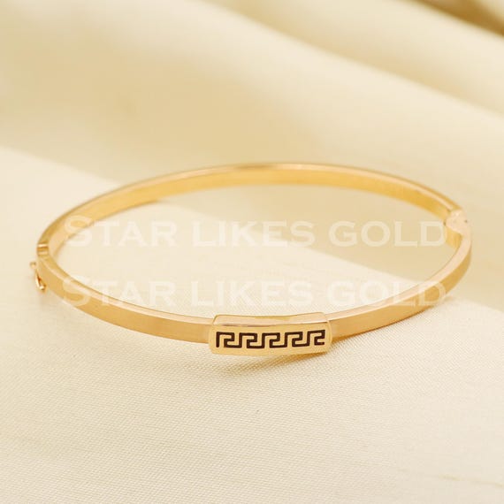 アクセサリー K18 gold bangle 18K, 18ct, 18 Carat Set of 6 XL Lady's Gold Filled Bangles