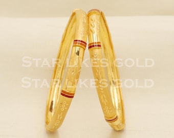 22 カラット 22k ゴールド バングル ブレスレット ジュエリー、PR1599