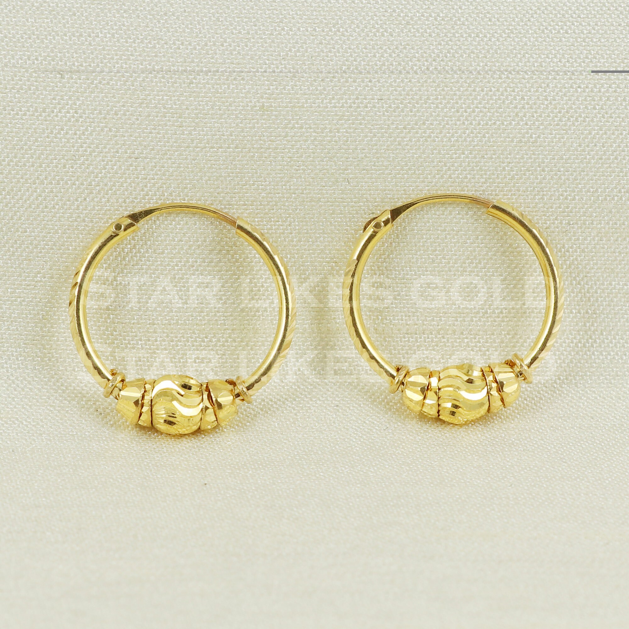 Bali hoop earrings gold sale