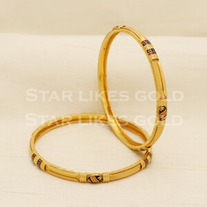 22 karat 22k gold Bangle Bracelet Jewelry, PR1581