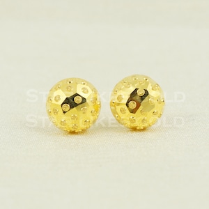 18kt 18k Fine Gold Earrings, 18k Stud Earrings, 18k gold earrings