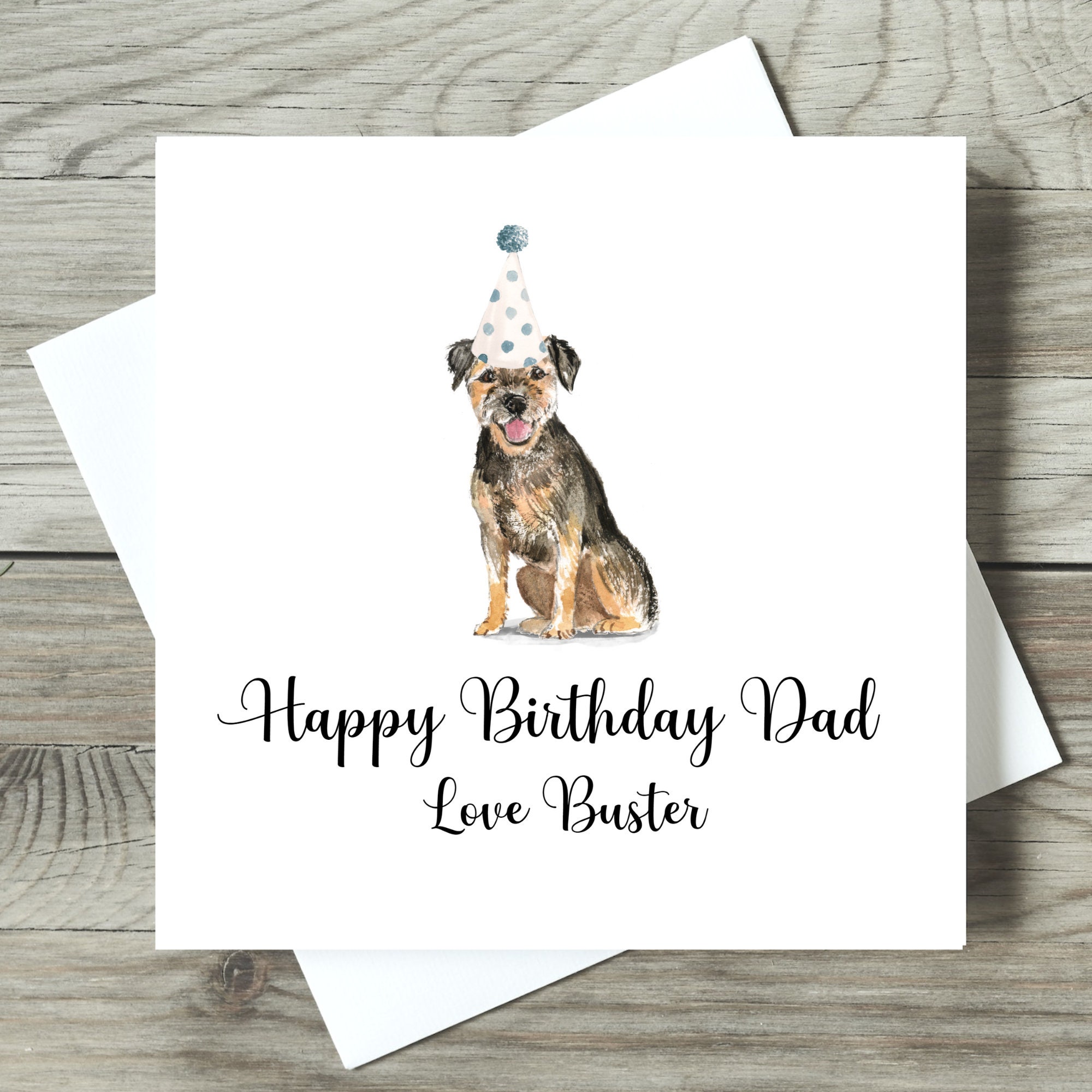 Happy Birthday Dad From the Dog Personalised Greetings Card - Etsy UK
