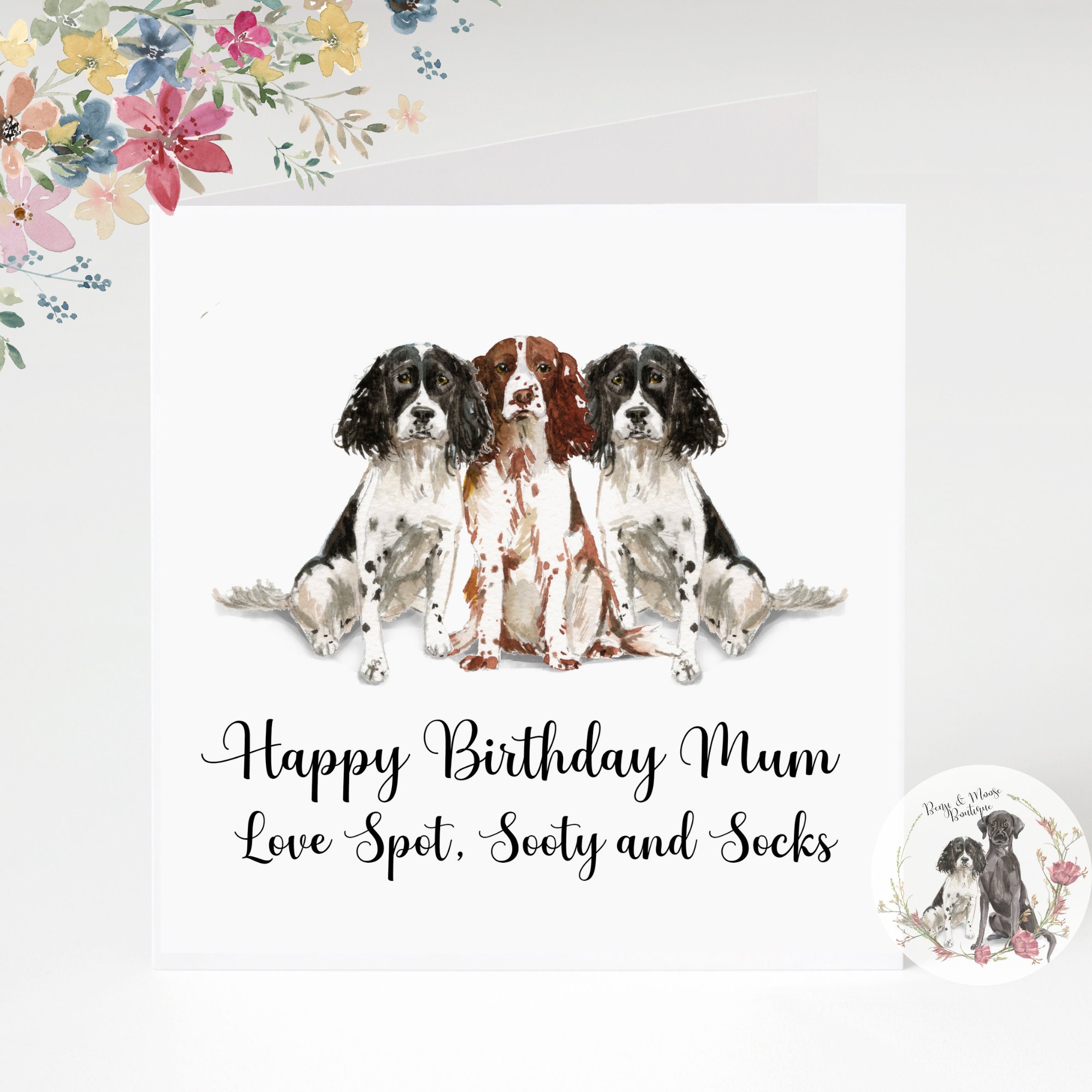 Happy Birthday Mum From the Dog | Personalised Greetings Card | Many ...