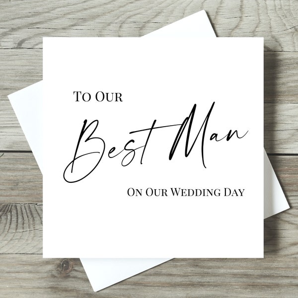 Best Man Card Etsy UK