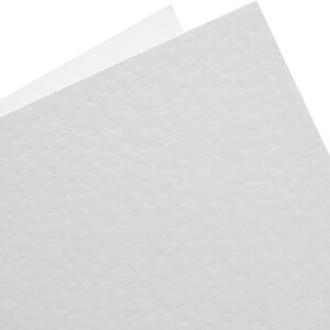 May include: A white textured sheet of paper.