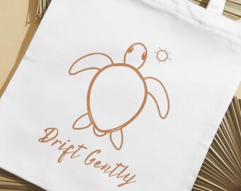 Drift Sanft Linie Zeichnung Schildkröte PNG - Einfaches Sommer Urlaubs Shirt Design - Minimalistische Strand Lifestyle Grafik