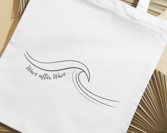 Welle nach Welle PNG - Minimal Ocean Line Art Shirt Design - Einfacher Küstensommer Grafik-Download