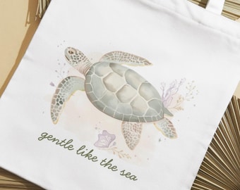 Sanft wie die Meeresschildkröte PNG - Soft Girl Coastal Aesthetic Shirt Design - Pastell Ocean Lover Grafik für Frauen