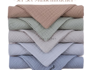 Muslin cloth set of 5 baby and toddler burp cloths comforter cotton cloths washcloths washcloths 100% cotton