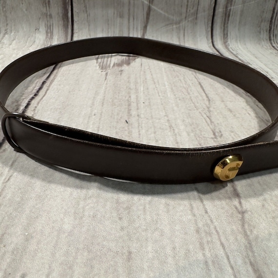 Vintage Vinyl Belt From LAIGLON Made in France Waist Belt 