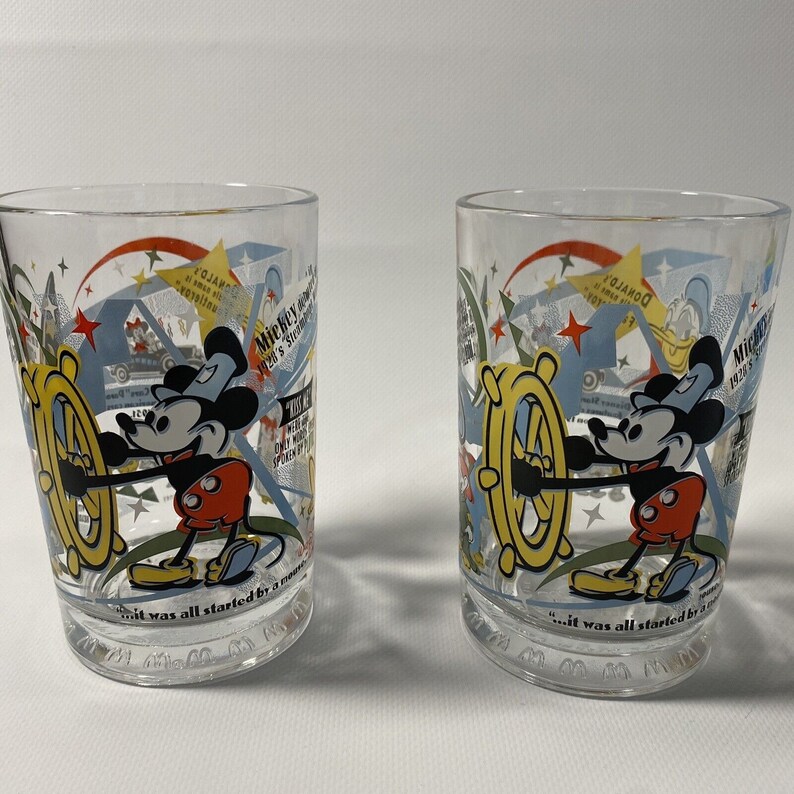 Mcdonalds Disney 100 Years of Magic Glasses 4x Pinocchio Buzz Etsy