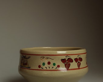 3代目大塩昭山作、ヴィンテージの赤膚抹茶茶碗。 - Etsy 日本