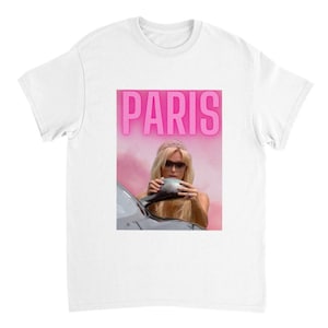 Paris Hilton T-shirt Tee Top, Vintage Retro 90&#39;s