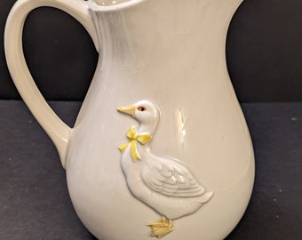Otagiri Country Duck Water Lemonade Pitcher Jug Vase
