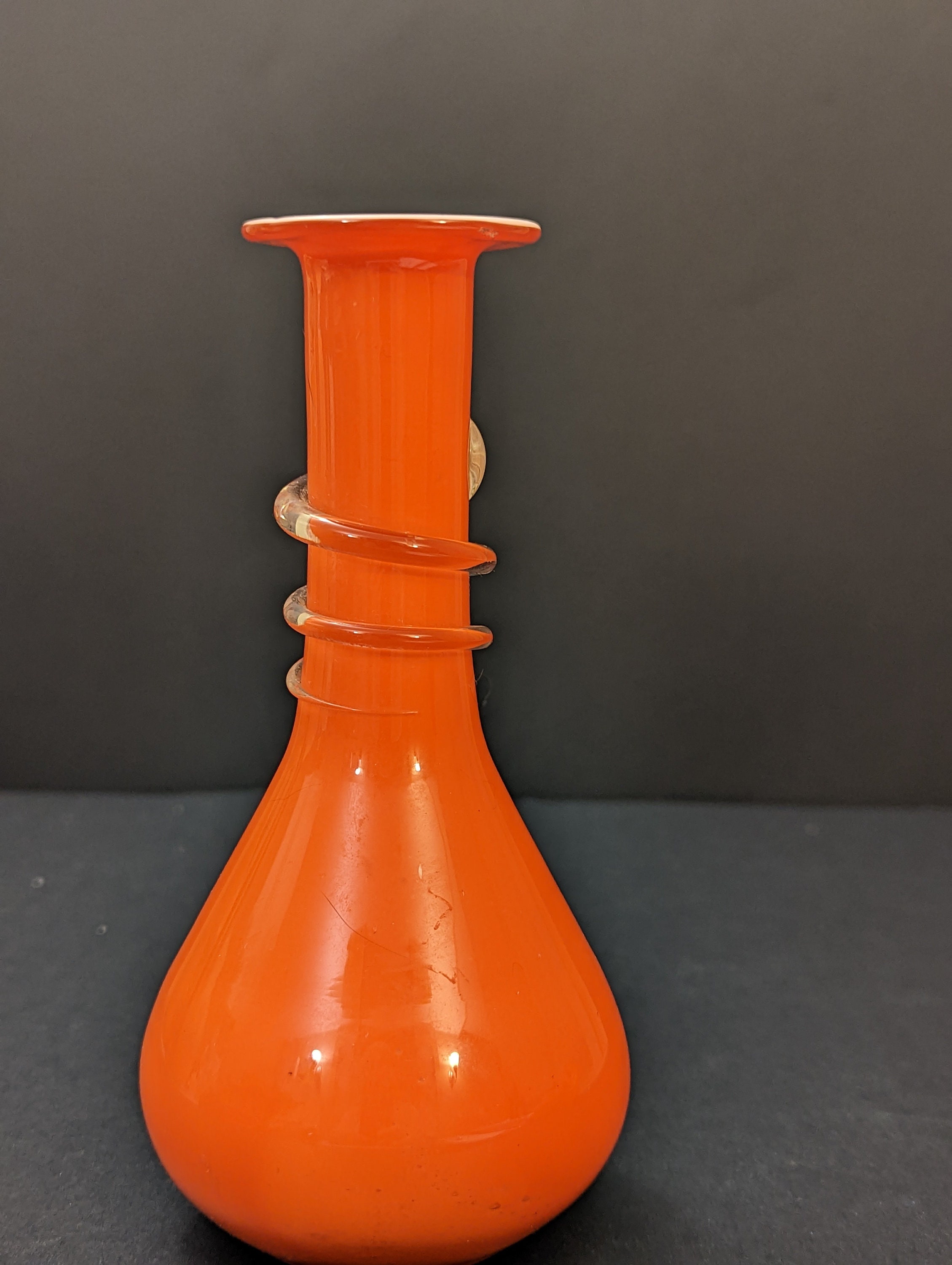 Cut Glass Vase Mini Blood Orange main image 1