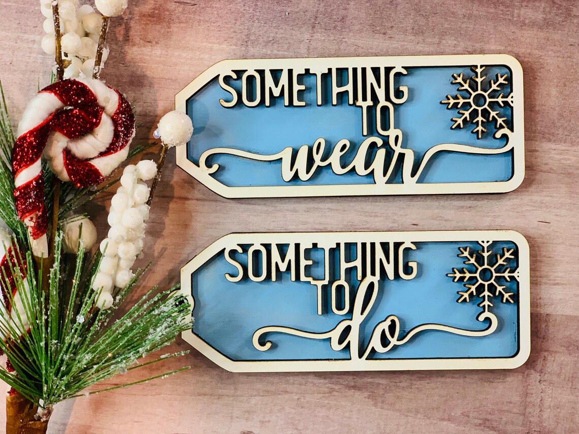 Wooden Christmas Gift Tags Something You Want Gift Tags Etsy
