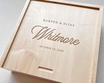 Bridal Memory Box Acrylic Wedding Box for Couple Wedding Keepsake Box Personalized Keepsake Box for Wedding Memories Keepsake Box Bridal