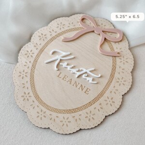 Hospital Name Sign Girl Newborn Photo Baby Announcement Photo Prop Sign Baby Name Announcement Sign for Hospital Birth Announcement Sign image 4