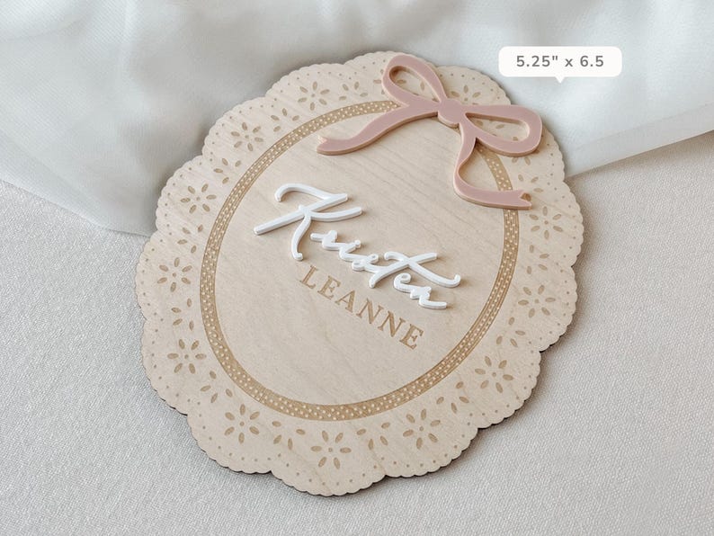 Hospital Name Sign Girl Newborn Photo Baby Announcement Photo Prop Sign Baby Name Announcement Sign for Hospital Birth Announcement Sign image 4