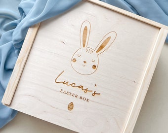 Easter Bunny Gift Baby Boy Easter Basket Kid Easter Gift Box Girl Easter Basket Grandkid Easter Gift Keepsake Box Easter Egg Box Kid Easter