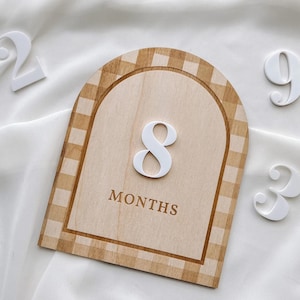 Marqueur d'étape marquante pour bébé garçon Jalon mensuel pour garçon, étape importante du mois pour bébé garçon, étape importante en bois pour bébé, étape mensuelle en bois, carte pour baby shower
