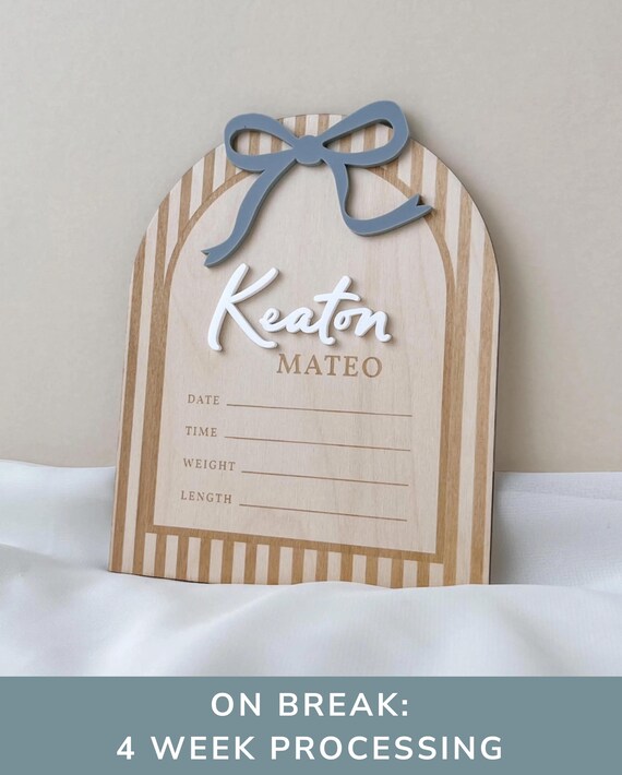 Baby Boy Hospital Name Sign Boy Birth Announcement Sign Baby Boy Name Sign for Hospital Boy Newborn Sign Name Announcement Sign Boy Hospital