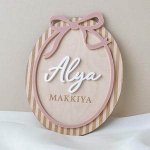 Baby Milestone Girl Name Announcement Baby Sign Pink Bow Milestone Monthly Baby Photo Milestone Baby Girl Bow Milestone Name Hospital Sign