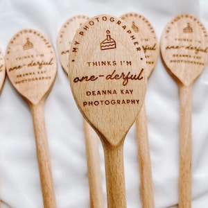 Cake Smash Spoon Photographer Gift Cake Smash Prop Client Gift Photography Client Newborn Gift Logo Photography Business Baby Photographer
