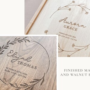Minneslåda för bebisar Minneslåda för flicka Minneslåda för första födelsedagen Personlig present till flicka Minneslåda för bebisar bild 3