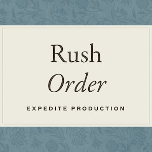 Rush Order Fee (Expedites Production to 1-2 Business Days, Not Shipping) — Inkwell & Indigo