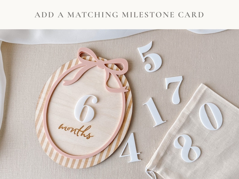 This set is an ideal way to document each milestone, from the first month to the twelfth, in a baby girl's journey.