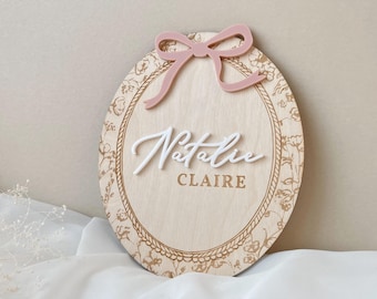 Baby Name Sign for Hospital Baby Girl Sign Hospital Keepsake Newborn Gift Birth Stat Sign Baby Name Announcement Sign Personalized Baby Gift