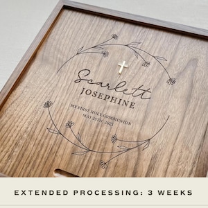 First Communion Gift Box Holy First Communion Keepsake Box First Communion Gift Girl Godparent Gift for Baptism Keepsake First Communion Boy