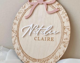 Baby Name Sign for Hospital Baby Girl Sign Hospital Keepsake Newborn Gift Birth Stat Sign Baby Name Announcement Sign Personalized Baby Gift